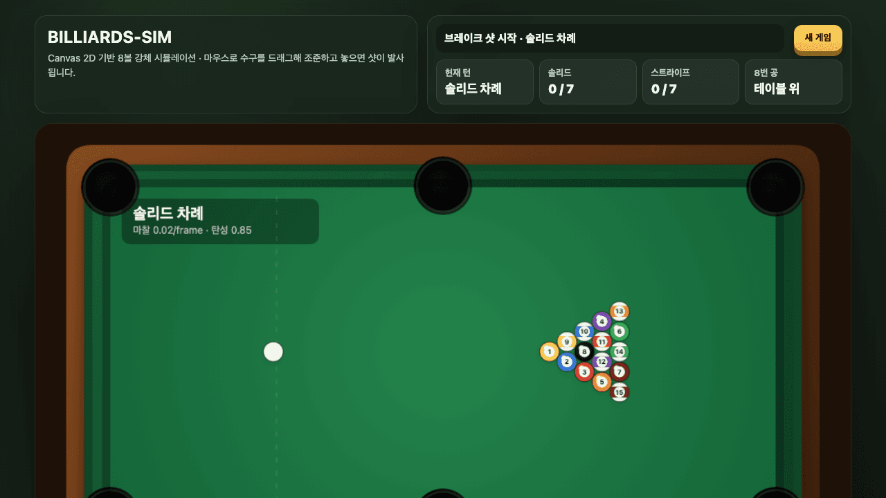 Billiards Sim